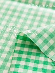 防水布 Laminate 無毒 TPU 防水布 寬幅 混色 格子 綠 421-1 Hanma