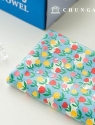 防水布 花卉花層板 防水布 TPU 花園鬱金香