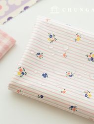 防水布條紋 Floral Flower Laminate 防水布 TPU Flamelo