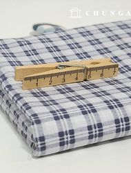 棉混紡布料 格子 布料材質 中格子