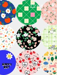 棉布 花卉圖案 花格子佈 20支 復古/仿舊佈 146種