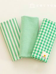 棉布、藍色、染色、水洗布、布料、寬幅、舊/舊、格子、條紋、平紋、3種、綠色、漢麻。