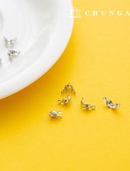 珠帽蝌蚪帽珠帽面具連接環珠子配件精加工工藝輔助材料10件