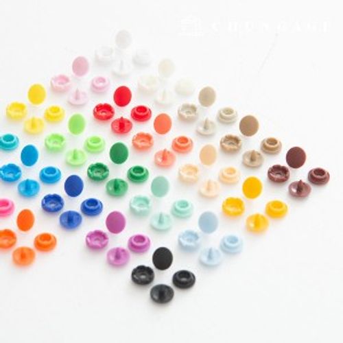 Snap Button Plastic T Button Snap Button T Button Round 9mm 23款