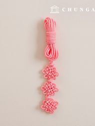 傳統結 三層菊花結 02 粉紅