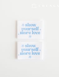 棉質標籤雙面標籤More Love 2 件裝