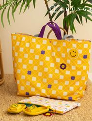 防水布 DTP 防水布 寬廣 格子佈料 Floral Pattern Fabric Loco Moco W096