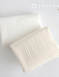 Yoru 三層紗布布料 莫代爾布料 棉質平面圖案布料 Bebesup 2 種類型