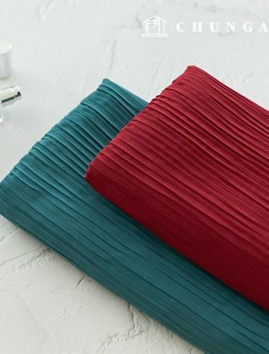 褶皺織物 滌綸 布料 2 種 lohe