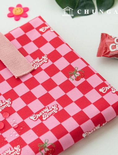 防水布 DTP 防水布寬格幅子佈 Cherry Bomb W104