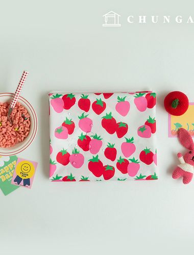 防水布DTP防水布寬幅圖案布料大草莓W106