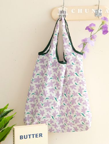 防水布 DTP 防水布 寬幅花朵圖案布料 丁香花香味 W126