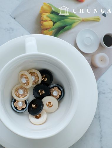 珍珠圓花金粗扣服裝製作