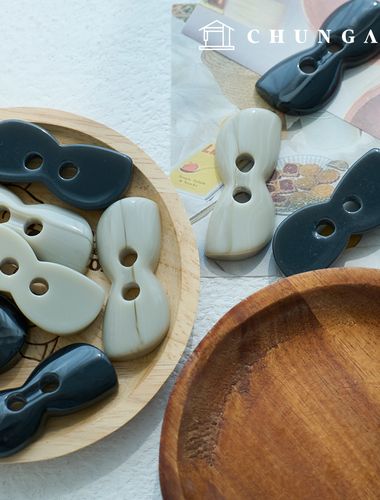 製作獨特的大型雙孔樹脂紐扣
