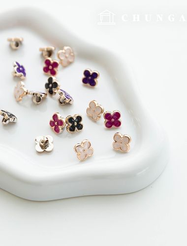 七彩金花花朵紐扣衣服製作