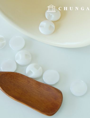 塑膠圓形極光白色紐扣服裝製作