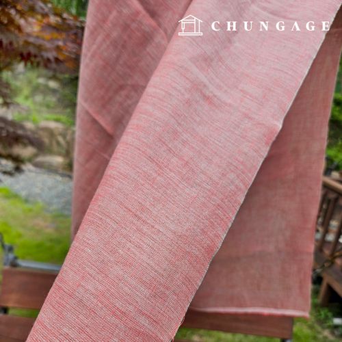 亞麻布料純亞麻水洗40支布料平紋素色大號紫色