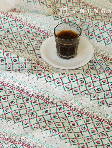 綿桌布，老/老花，桌布，桌布，一歲生日活動桌布，漏水 90x110