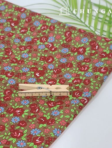 棉質牛津花圖案布料Etoile顏色