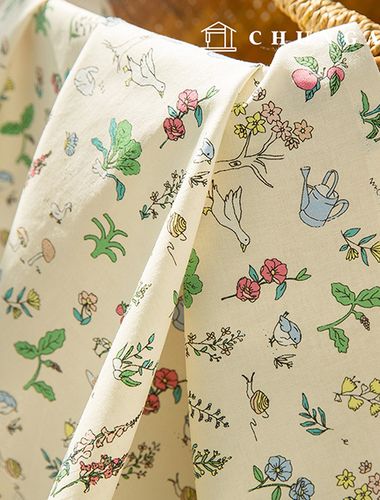 棉質桌布 桌布 桌布 Dol-sang 活動桌布 Tiny Village 90x110