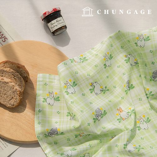 棉質桌布 桌布 桌罩 Dol-sang 活動桌布 快樂小兔子 90x110