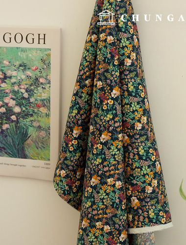 30片裝純棉高密度花卉圖案布料軟盤
