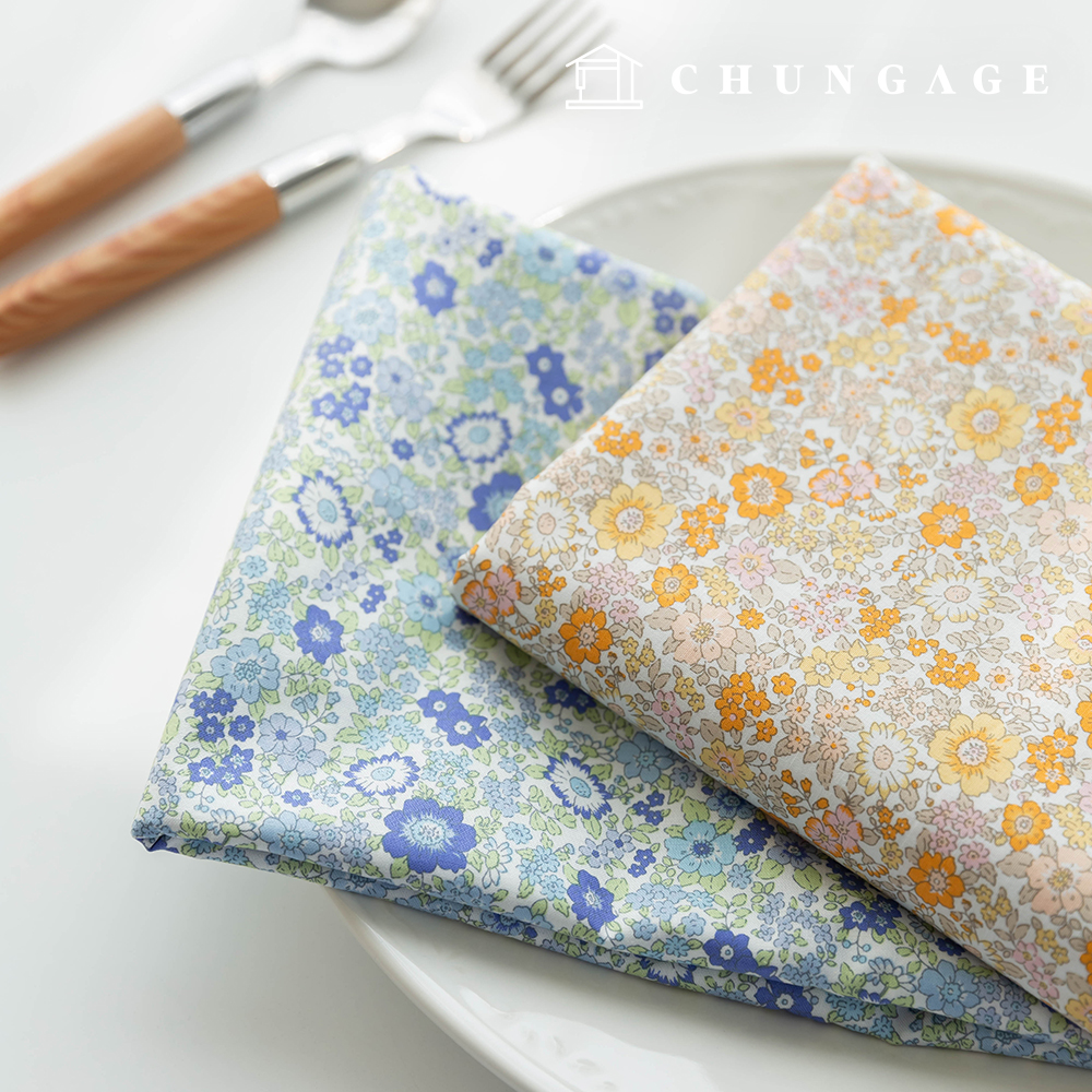 30片裝純棉高密度花卉圖案布料 Melody Day 2種