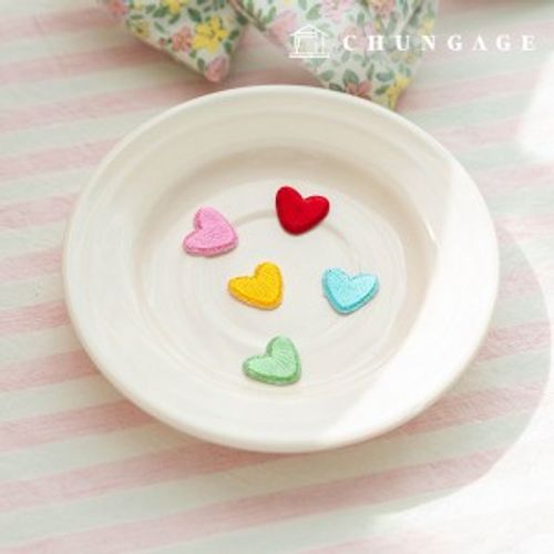 黏性瓦彭補丁刺繡迷你瓦彭心瓦彭 206