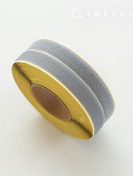 尼龍搭扣鉤環膠帶 10 卷套裝 雙面黏扣帶 25 毫米 灰色