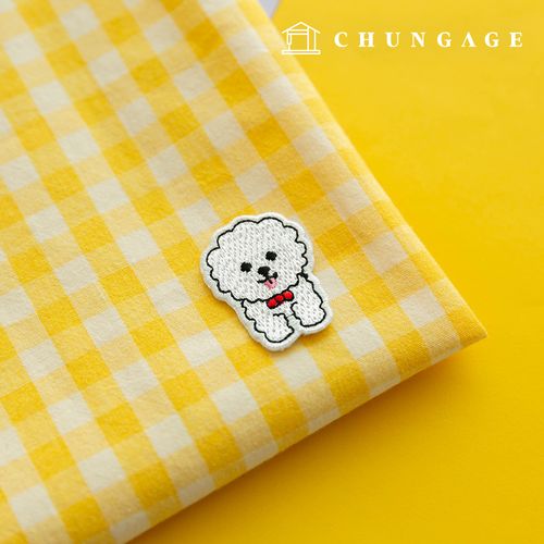 黏性 Wappen 比熊愛小狗 Wappen 貼片