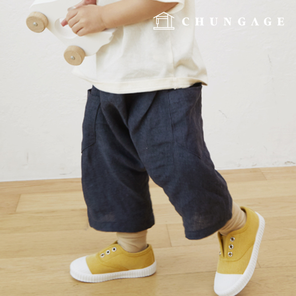 圖案兒童鬆緊帶寬鬆褲褲子衣服製作 P1820