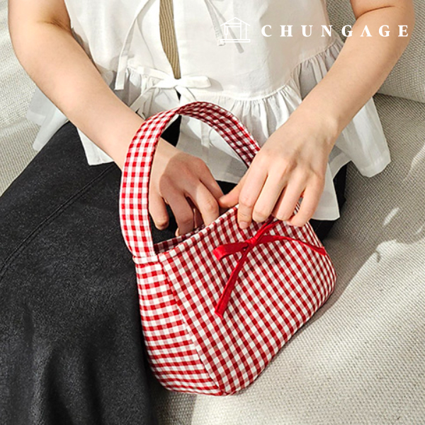 圖案圓點包格紋蝴蝶結包製作道具P1880