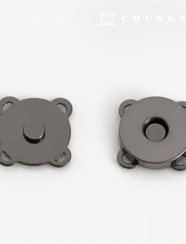 磁性紐帶按扣貼花扣環 18 毫米金屬灰 47930