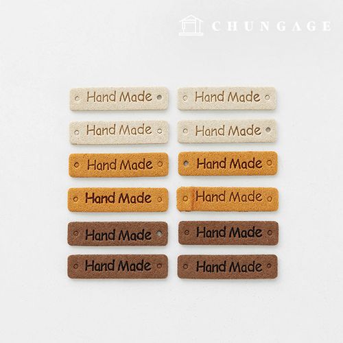 4 包皮革標籤,3 種修復/原始手工標籤