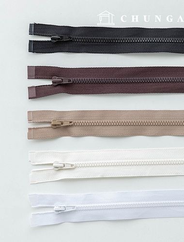塑膠毛衣拉鍊，3號，5種顏色，70厘米