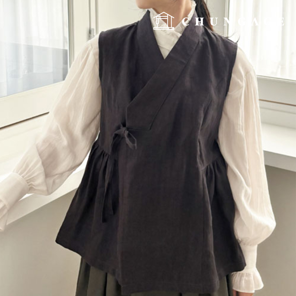 女性側褶圖解,生活,韓服,馬鎧,服飾製作,P1840