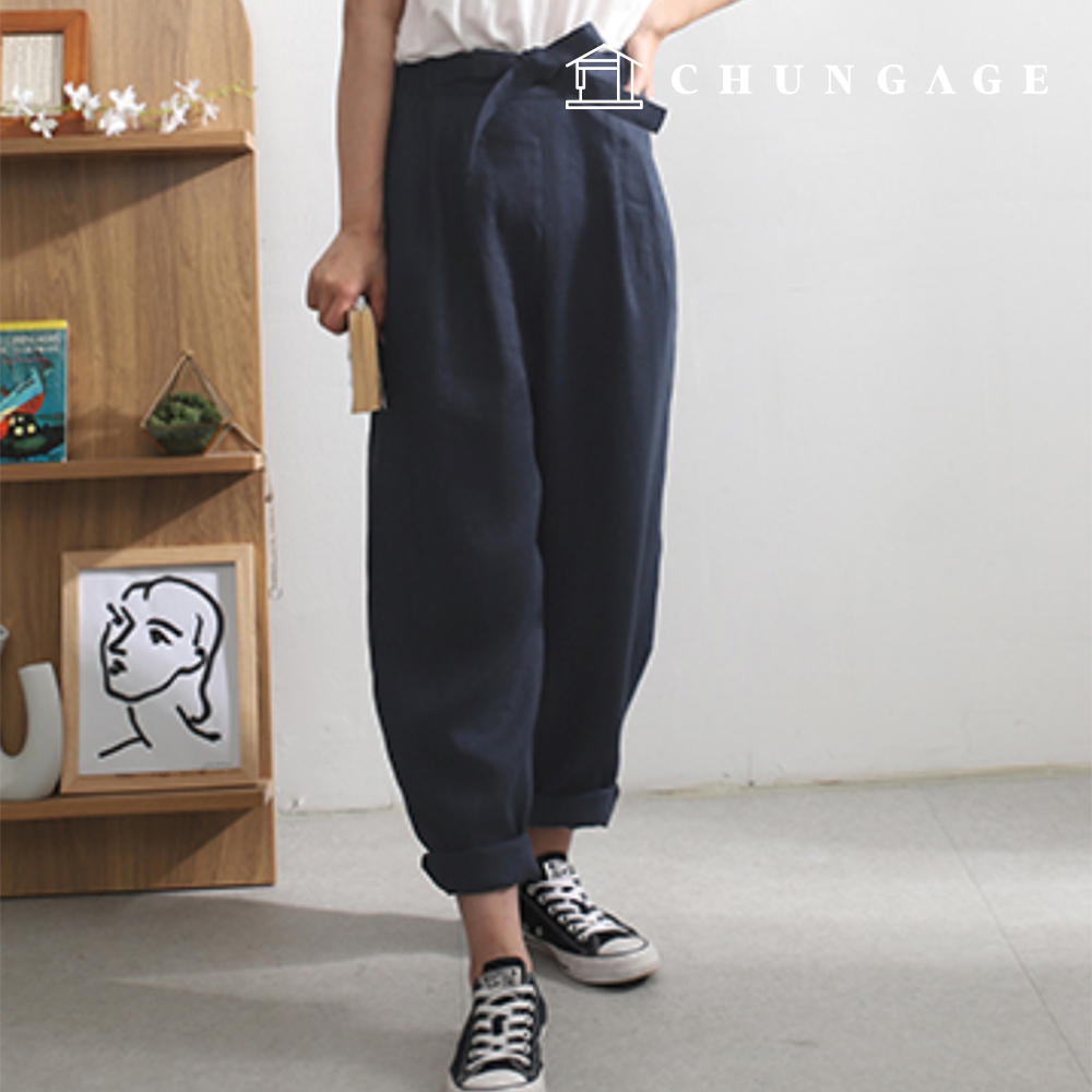 圖案女款休閒寬鬆款鬆緊帶短褲褲子衣服製作 P1543