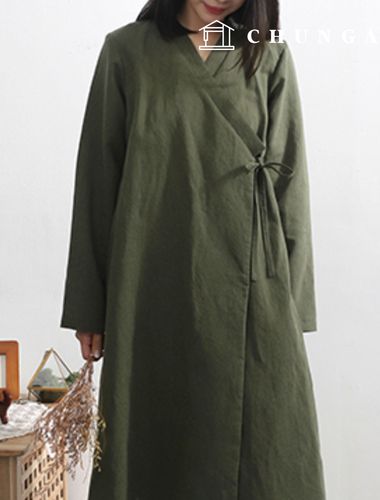 如何製作女士單層韓服、頭罩和外套 P1542