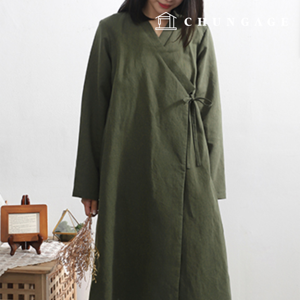 如何製作女士單層韓服、頭罩和外套 P1542