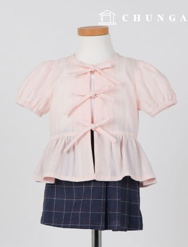 圖案兒童半7分鐘做女裝P1816