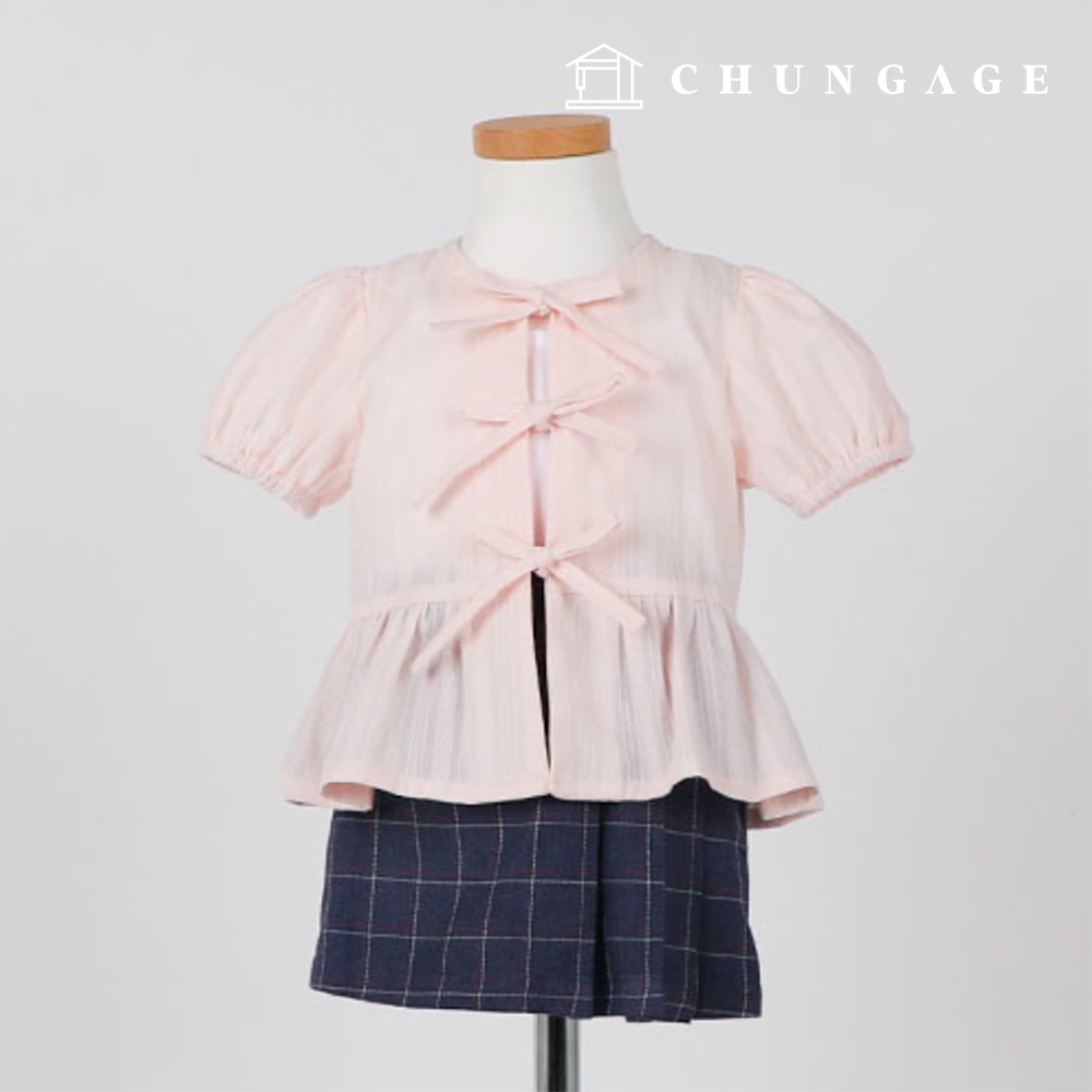 圖案兒童半7分鐘做女裝P1816