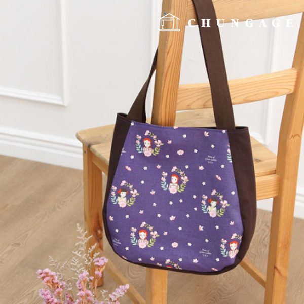 圖 圖案圓領 日常環保袋包 製作道具 P788