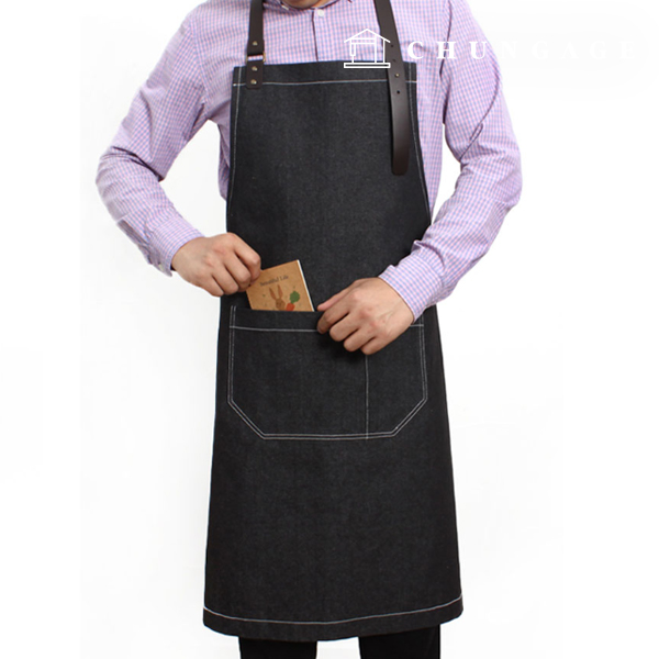 男士牛色圍裙製作圖解P871