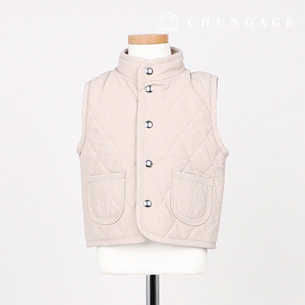 圖案兒童簡單高領製作馬甲馬甲衣服 P1761