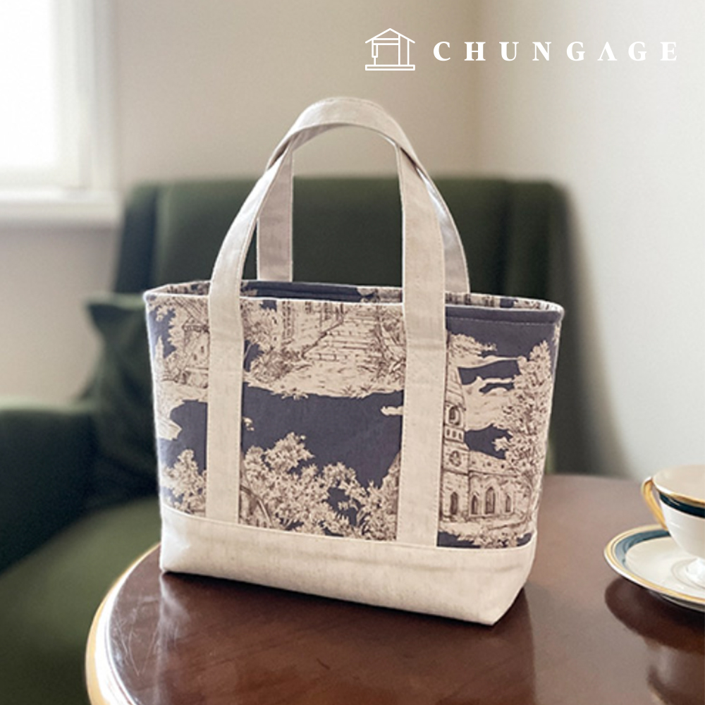 圖案包基本的簡單配彩色手提包 P1738