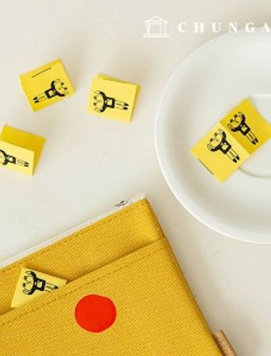 棉質標籤合身標籤黃色 Manse Gom 5 件裝 KL076