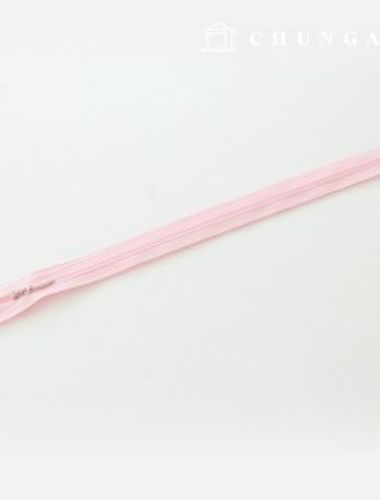 Console Zipper 單溶膠拉鍊 隱藏式拉鍊 25cm 淡粉