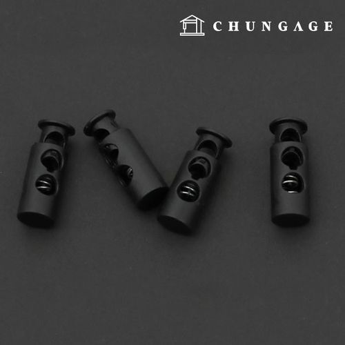 服裝塞,可調式帶子,直塞,霧面皮鞋,現代圓筒,黑色,2孔,中號