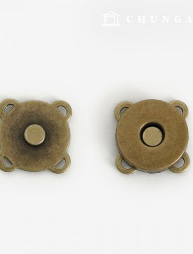 磁性扣環按扣貼花扣環 18 毫米古董金 47930