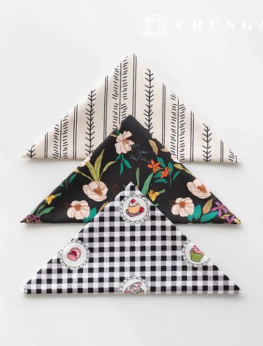 布料包 碎花布料 花卉圖案 北歐格紋布料 毛絨玩具 狗狗衣服製作 3種 194